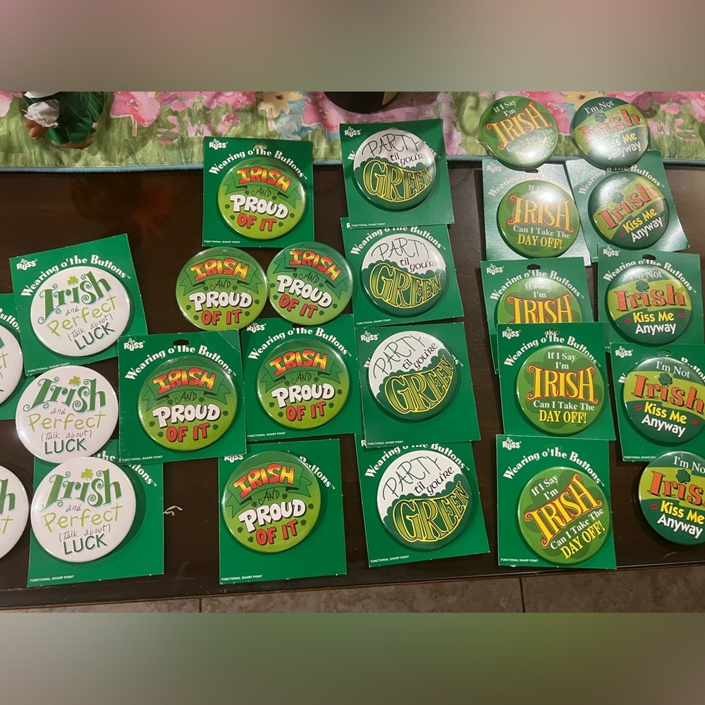 Variety of new Vintage St. Patty pins